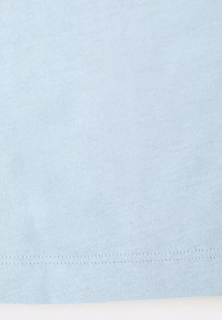 Slim Fit Linen-Blend T-Shirt