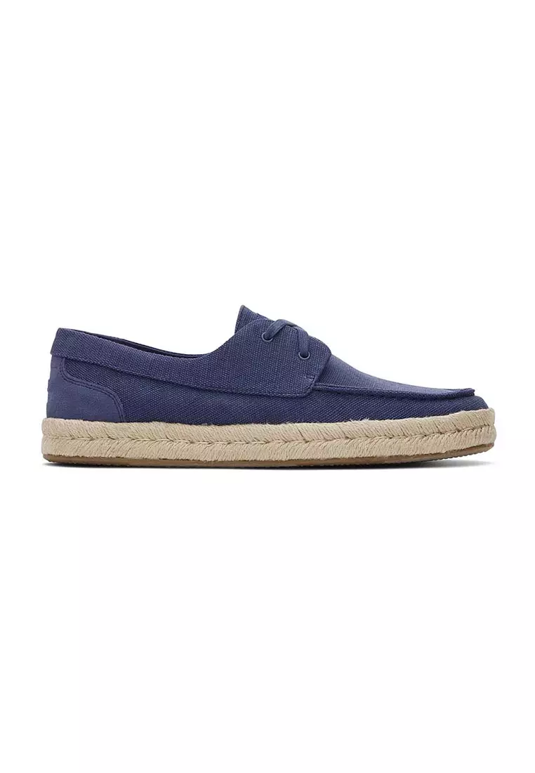 Jual Toms Toms Men Cabo Rope Cadet Blue Heritage Canvas  Suede Shoes 