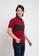 FOREST red Forest Premium Weight Cotton Stretchable Colour Block Polo T Shirt Men Slim Fit Collar Tee - 23715-56Maroon 769DEAA676FB52GS_2