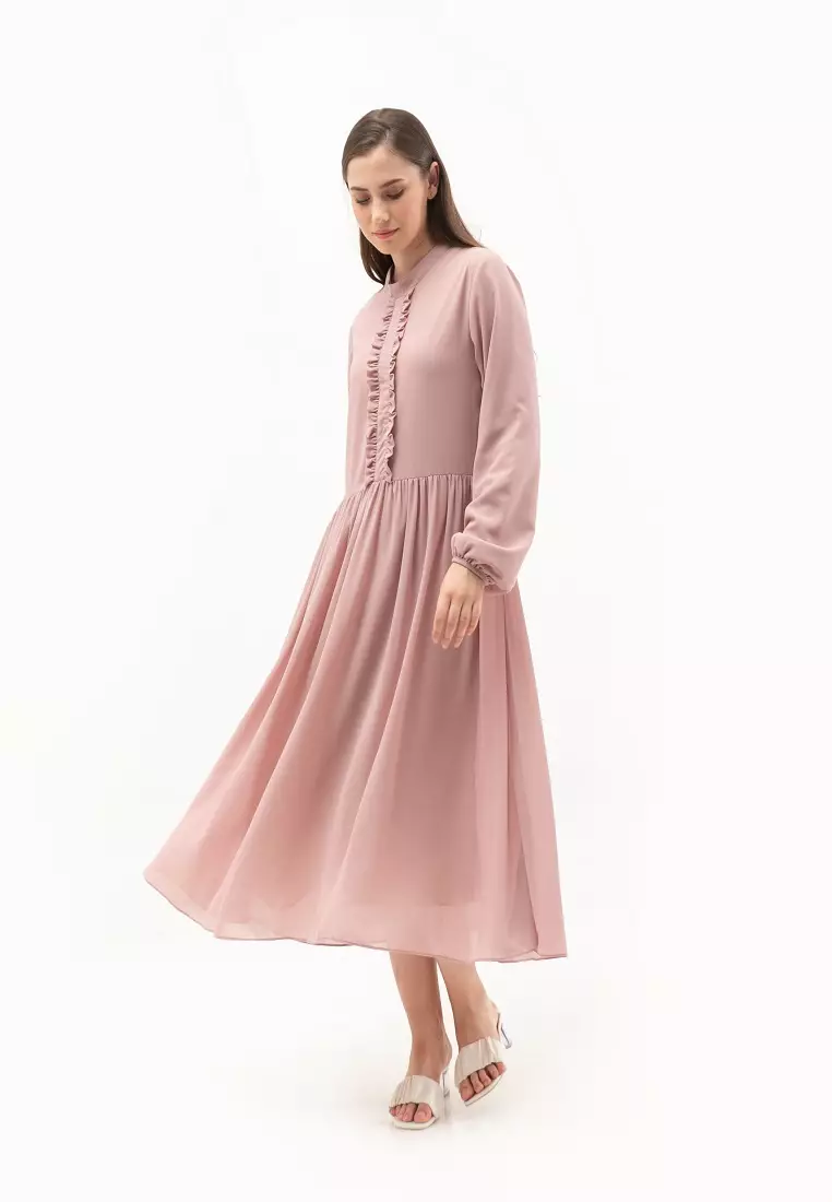 Anjani Midi Dress Dusty Pink