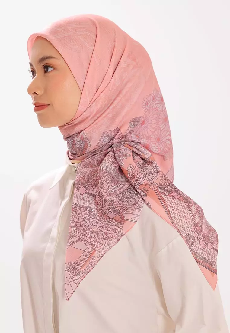 Ria Miranda Peach Gaelle Scarf