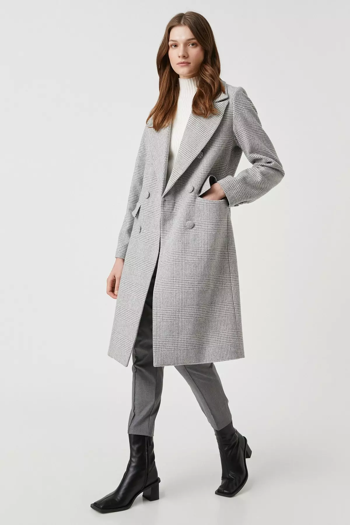 Next grey wool coat sale