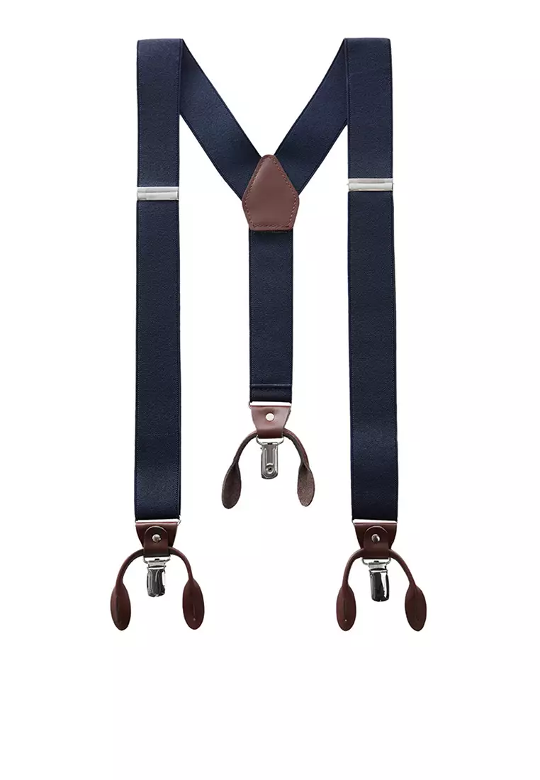 Buy MANGO Man Adjustable Elastic Straps With Leather Details Online