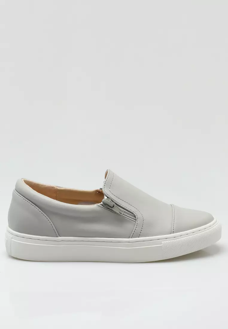 Discount on Twenty Eight Shoes  shoes - SKU: Leather Zipper Slip-Ons Th777-6