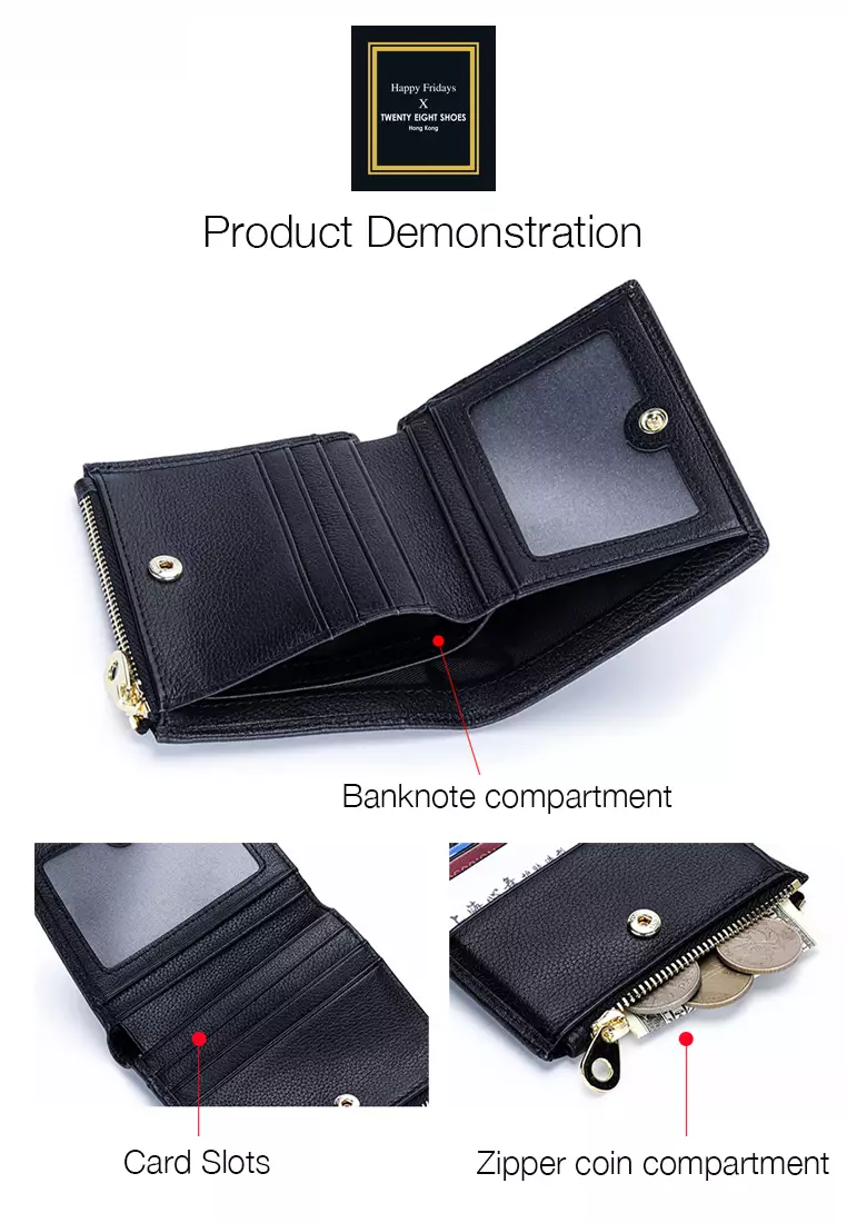 Full Grain Leather Fold Wallet JW YT-6089