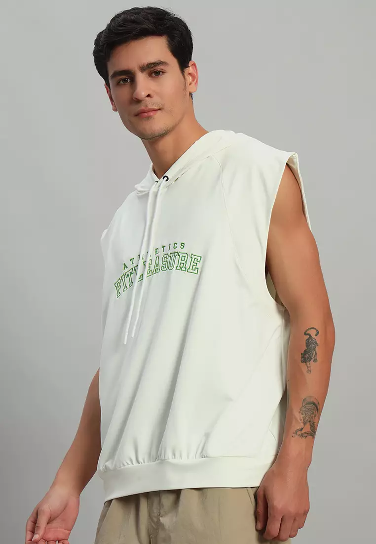 Men's Athletics Sleeveless Oversized Hoodie
