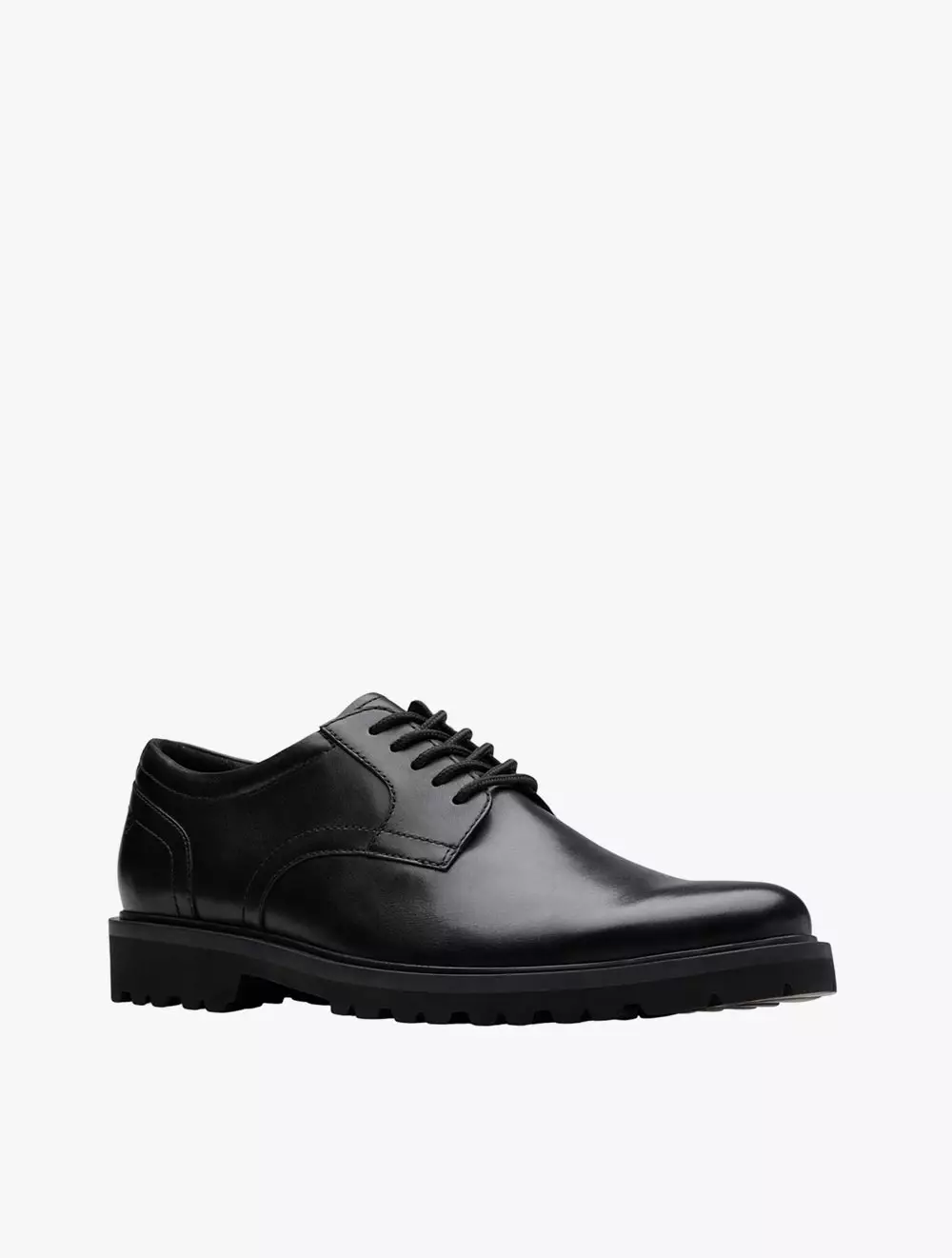Clarks Berwick Lace Black Leather