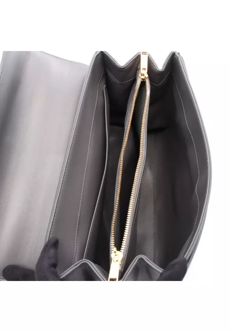 Pre-Loved Celine 16 Sais Medium Handbag leather gray 2WAY