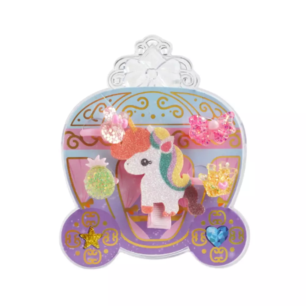 PRETTY MISSY SET PUMPKIN CINCIN & JEPITAN RAMBUT ANAK UNICORN CARTOON RANDOM