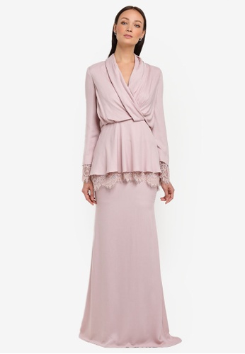 Genma Kurung Modern from NH by NURITA HARITH in Pink