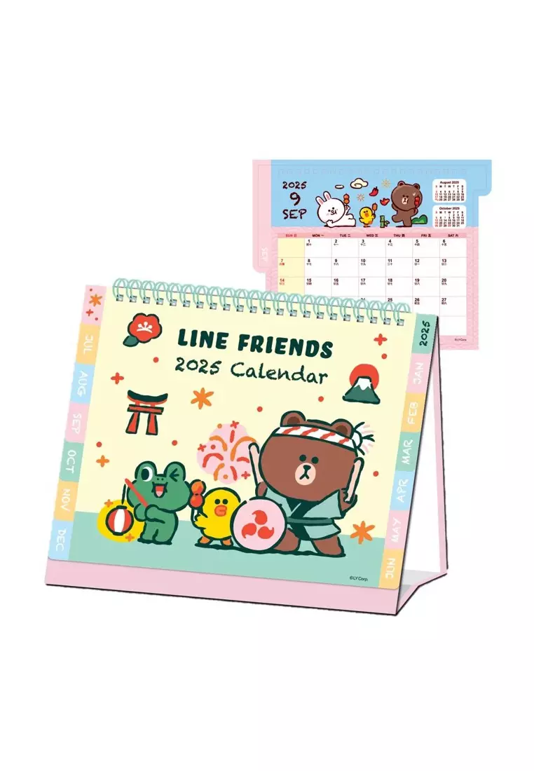 LINE FRIENDS LINE FRIENDS 2025 Desktop Calendar 2024 Buy LINE