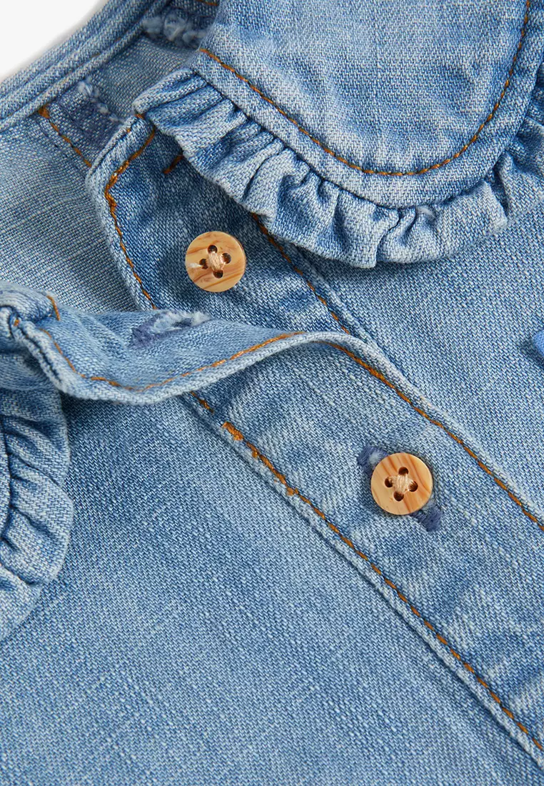 Pure Cotton Denim Jumpsuit