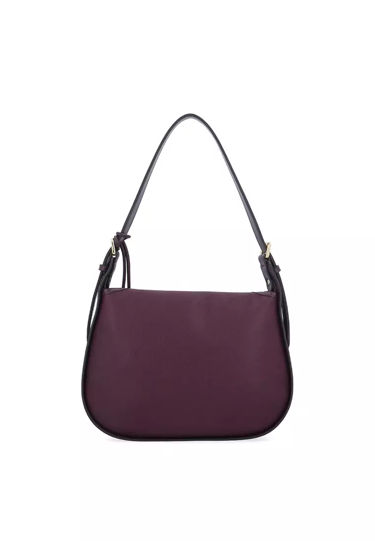 Sora Charm Shoulder Bag - Maroon