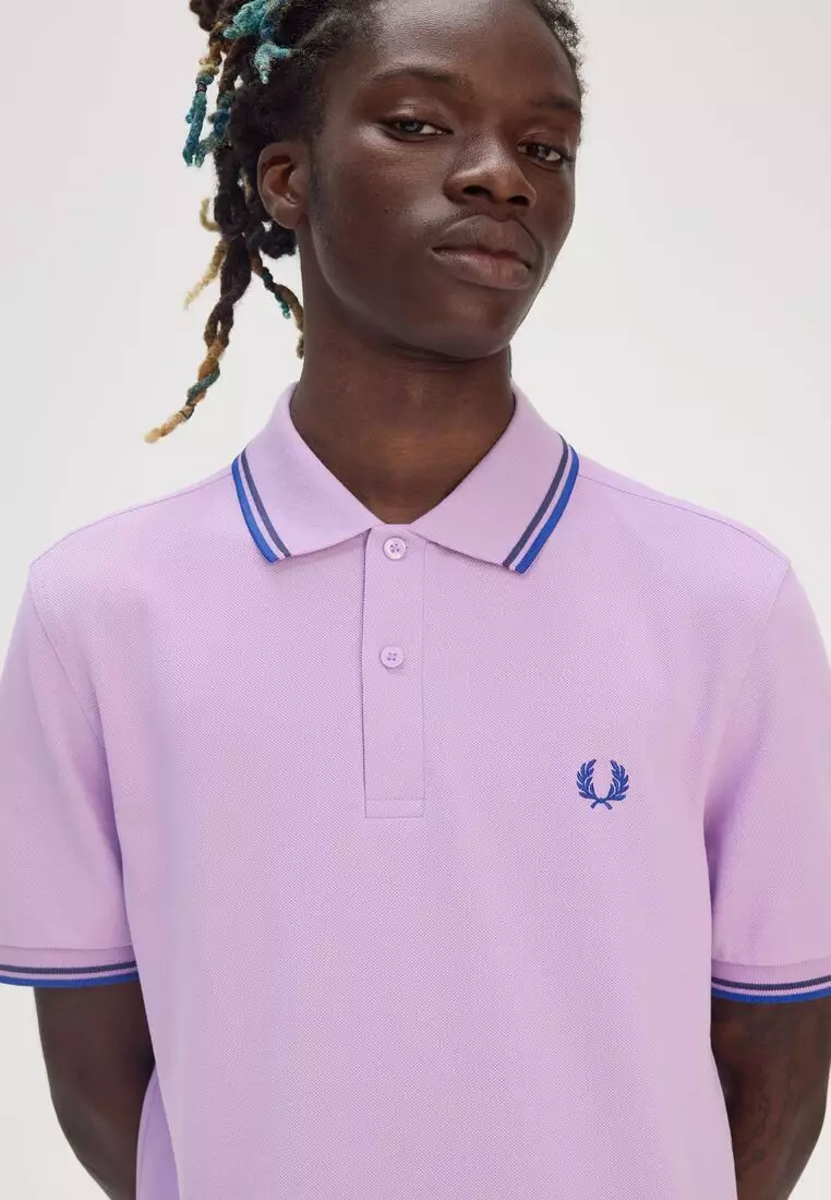 Fred Perry M3600 Twin Tipped Fred Perry Shirt (Ultra Violet)