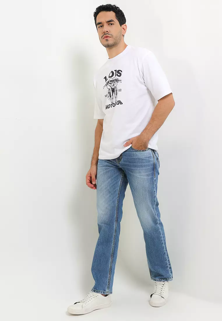 Fashion Straight Fit Denim Pants CFS121E