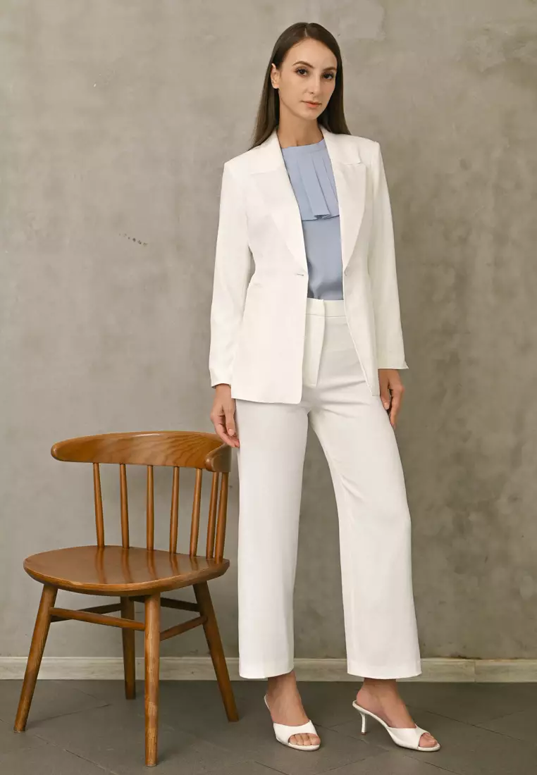 Tailored Blazer with Silk Lapels