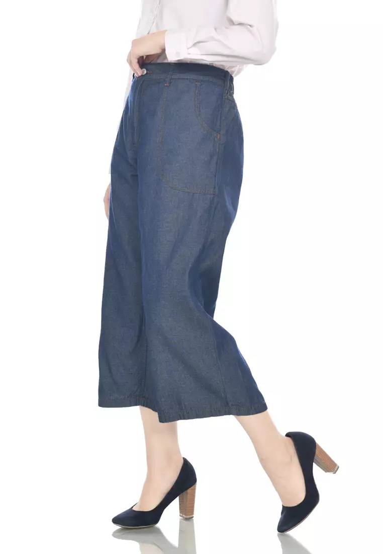 Kulot Denim Palazo Blue Grey 272302