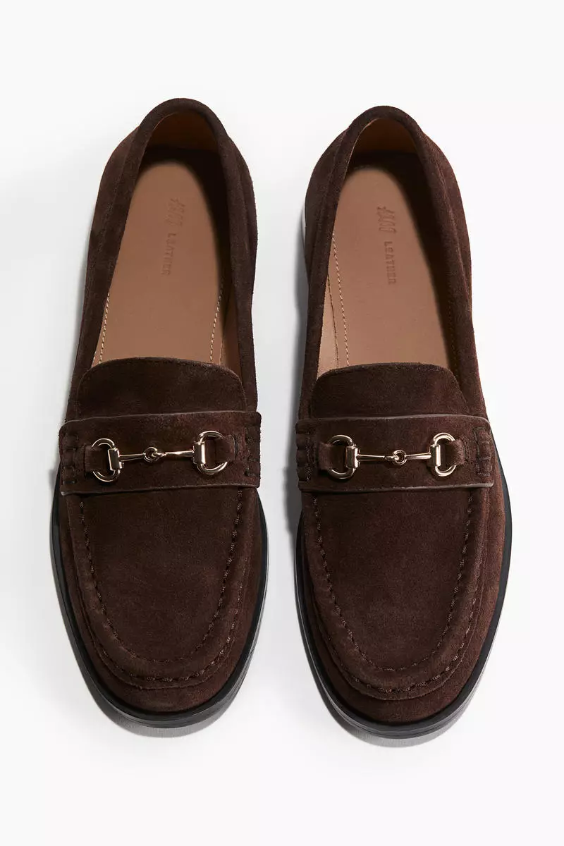 Suede loafers
