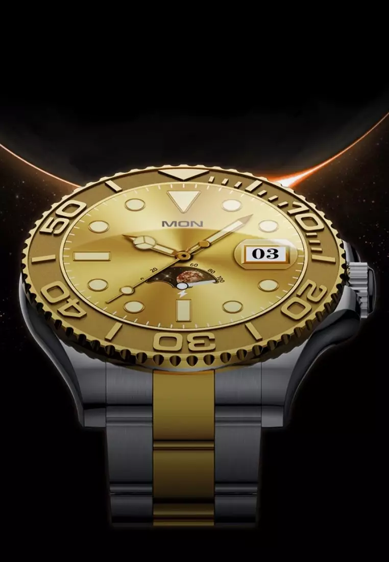 Sport/Luxury Smart Watch, Daily Life Waterproof, Stainless Steel Bracelet + 1 free Silicone Strap