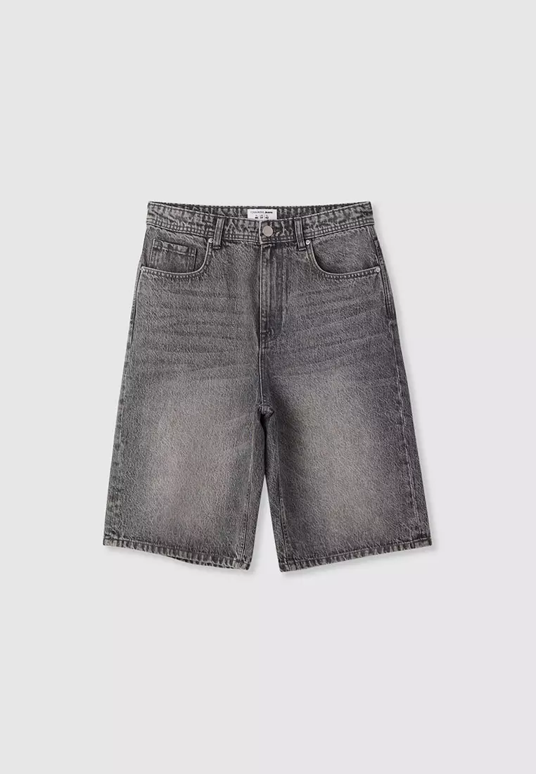 Men's Straight Cut Denim Shorts