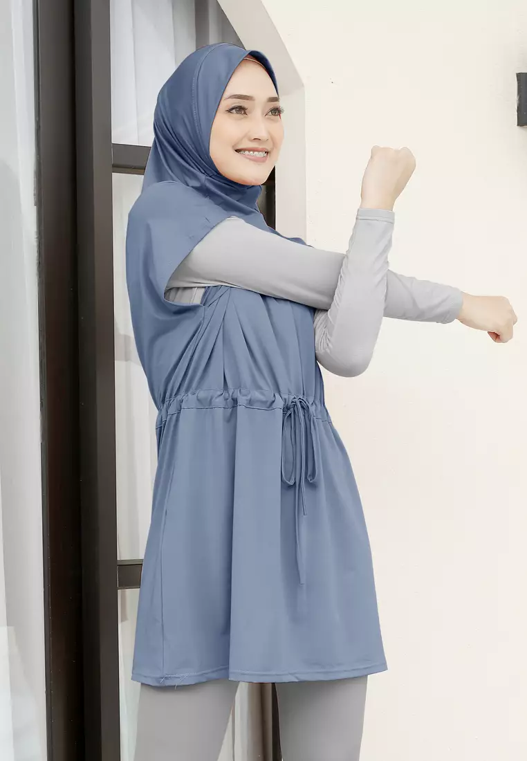 Zelena - Kania Sports Vest | Rompi Hijab Olahraga - Blue - XL