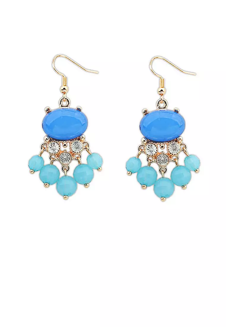 Frog Shape Gemstone Fashion Earrings