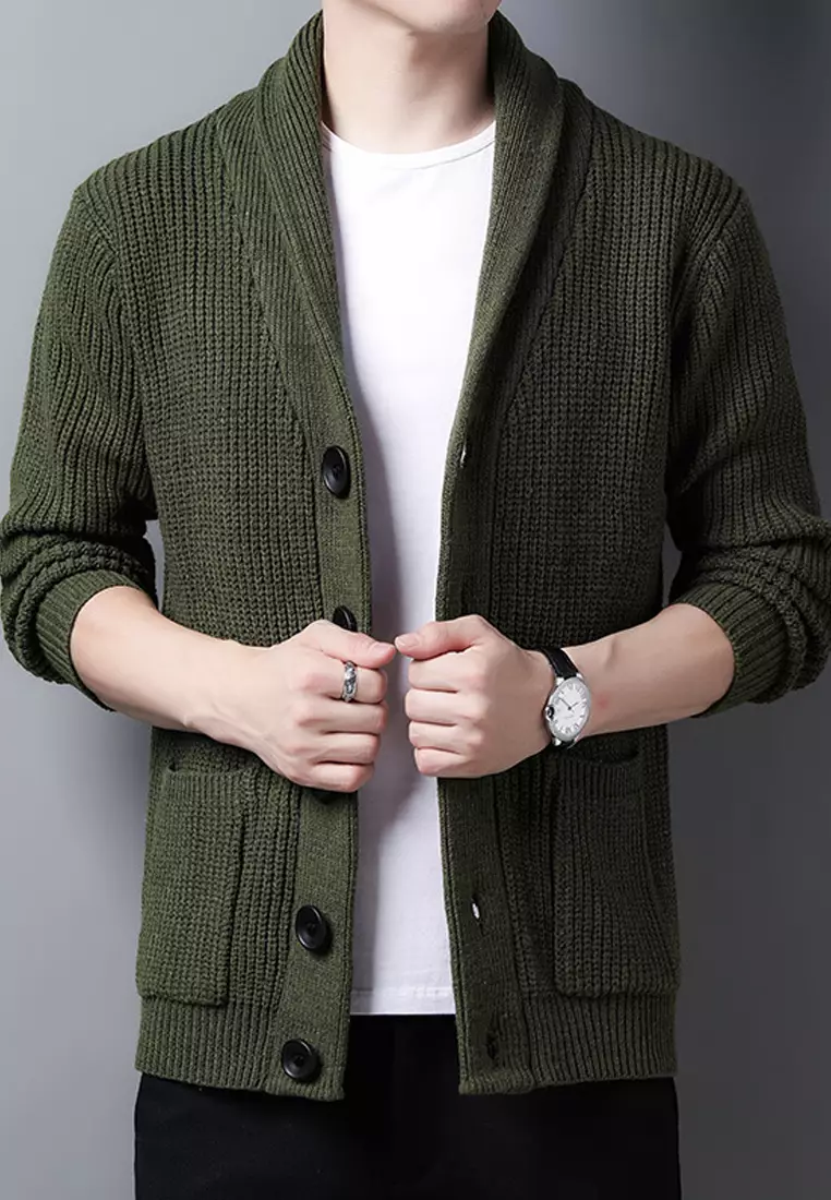 Jacquard Knitted Cardigan HT2531