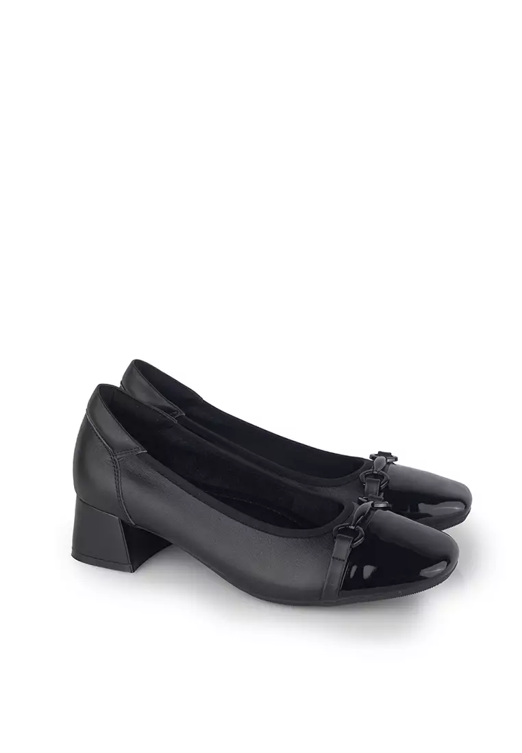 Sepatu Pantofel Formal Wanita Gino Mariani Fuji Black