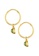 Elli Jewelry green Earrings Creole Green Peridot Gemstone Gold Plated EFE81AC401F8BAGS_3