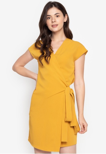 Shop Memo Solid Wrap Dress Online On Zalora Philippines