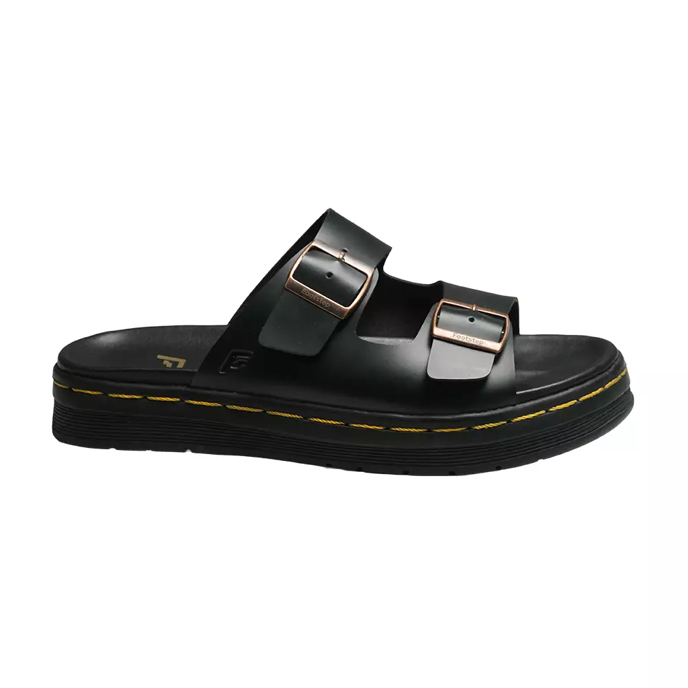 Footstep Footwear Sandal Pria Camden Black Original Sandal