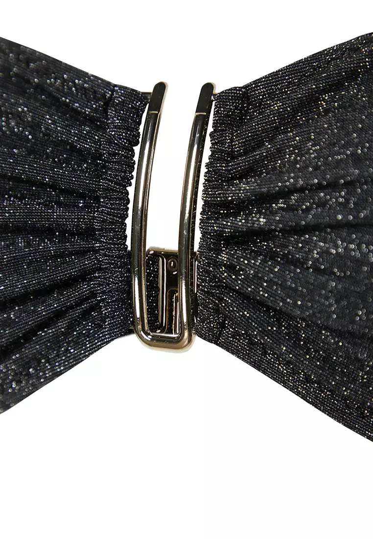 Accessory Glitter Premium Fabric Brazilian Bikini Set