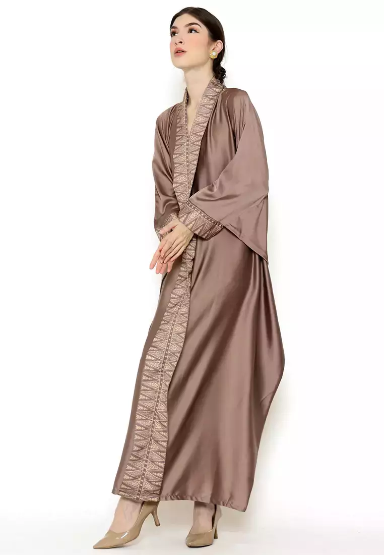Kanzi Exclusive Long Sleeve Songket Kaftan