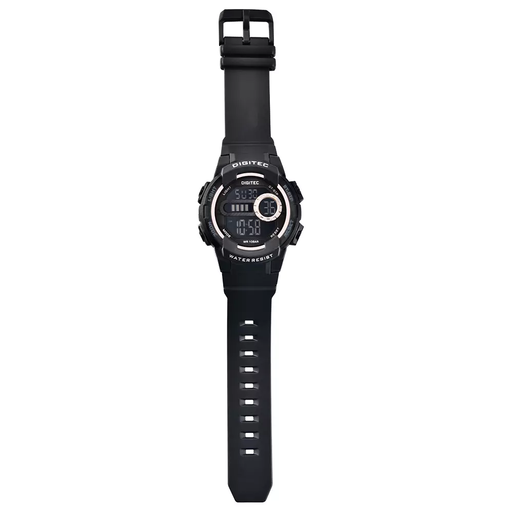 DIGITEC Jam Tangan Digital Unisex BDG-7120T Water Resist - BK4B Black