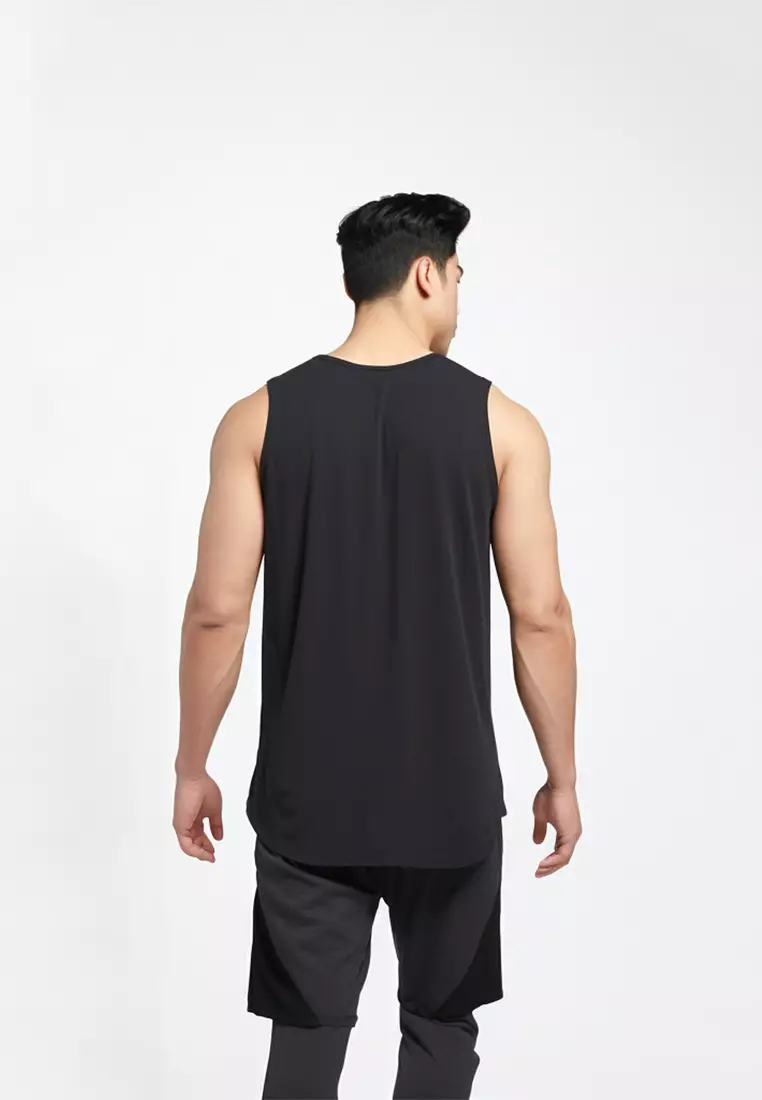 Td Active MS179 sleeveless kutung running jersey TD 1line hitam