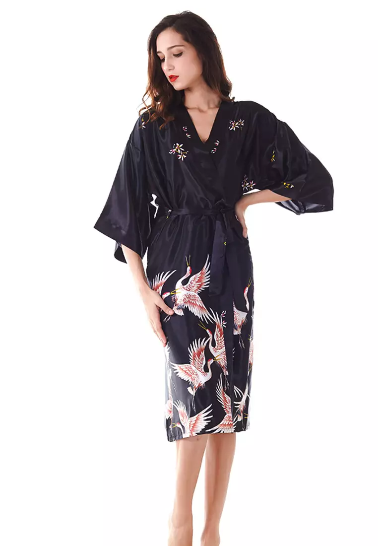 Buy Women's Robes Black Nightwear Online