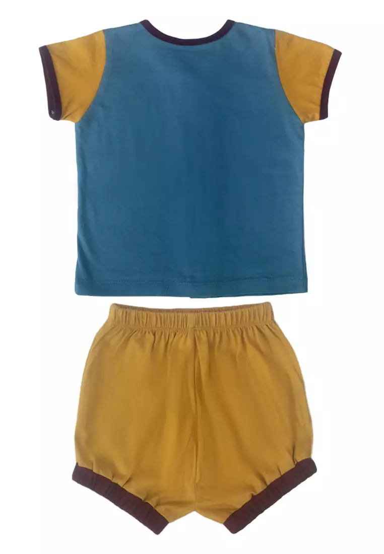 TWO MIX - Setelan Anak Kaos Katun Usia 0-2 Tahun 4265