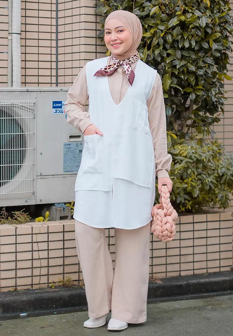 Breena Tunik Broken White