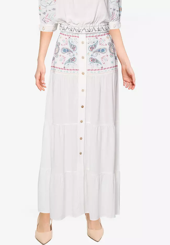 Buy Desigual Maxi Paisley Skirt 2023 Online | ZALORA Singapore