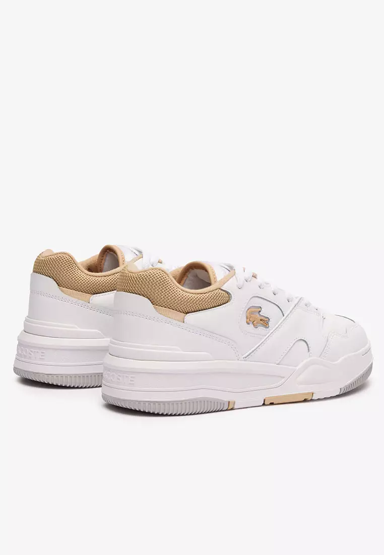 Women's Lineshot Contrasted Collar Leather Trainers