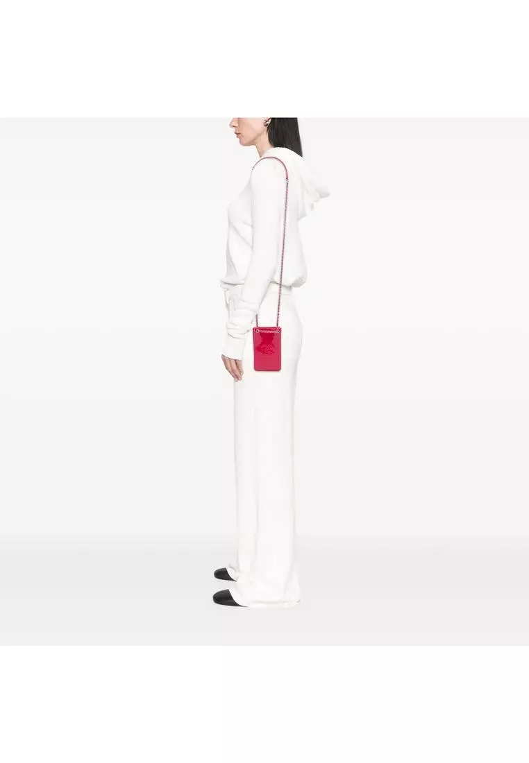 Pre-Loved Chanel Cc Patent Phone Holder Crossbody