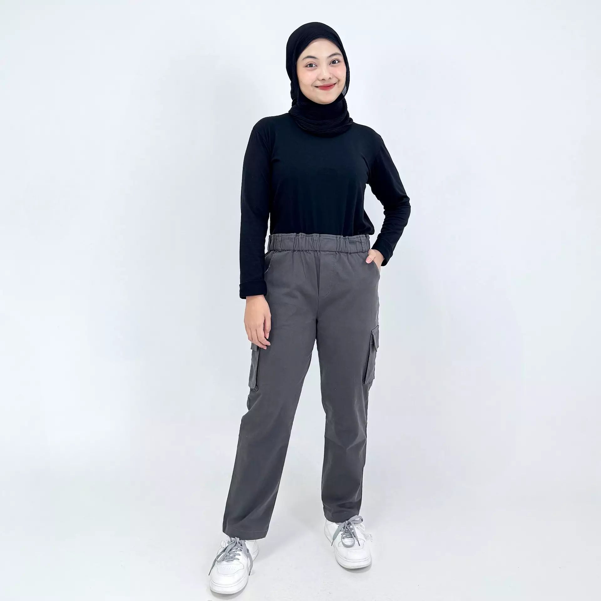 Luna Cargo Track Pants [ABU TUA] Celana Panjang Twill Kargo 