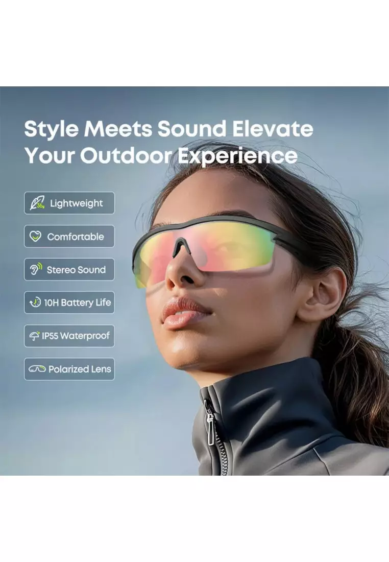 AirNova 定向傳音跑步眼鏡 - 白