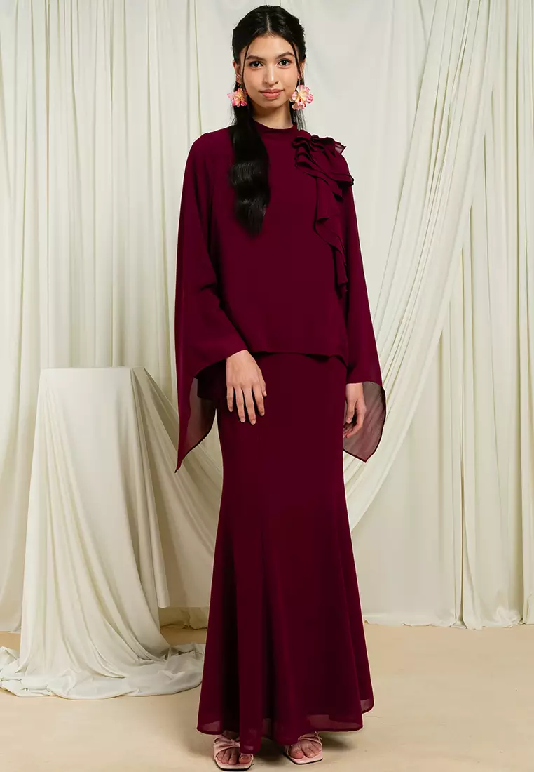 Adra Ruffles Kurung Set