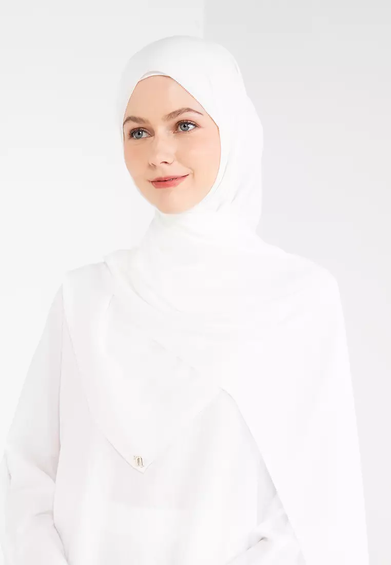 Ivory chiffon store shawl