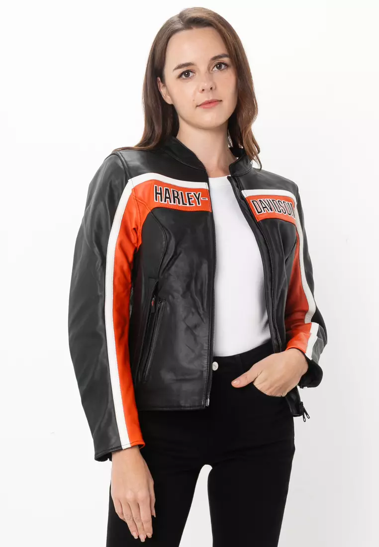 ジャケット・アウター Harley-Davidson Tifton Leather Jacket Harley-Davidson® Trenton Leather Motorcycle Jacket | 97014-25VM