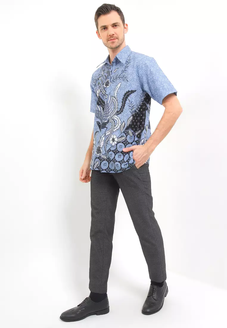 Jansen Shirt Kemeja Batik Pria Pendek