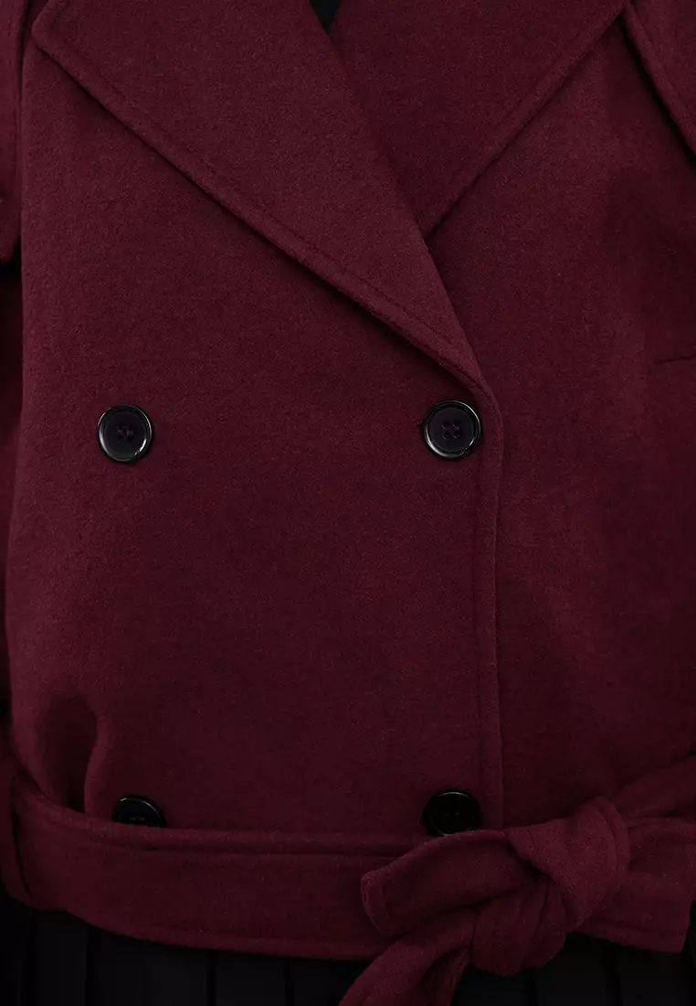 Oversized Crop Cashew Jacket Coat