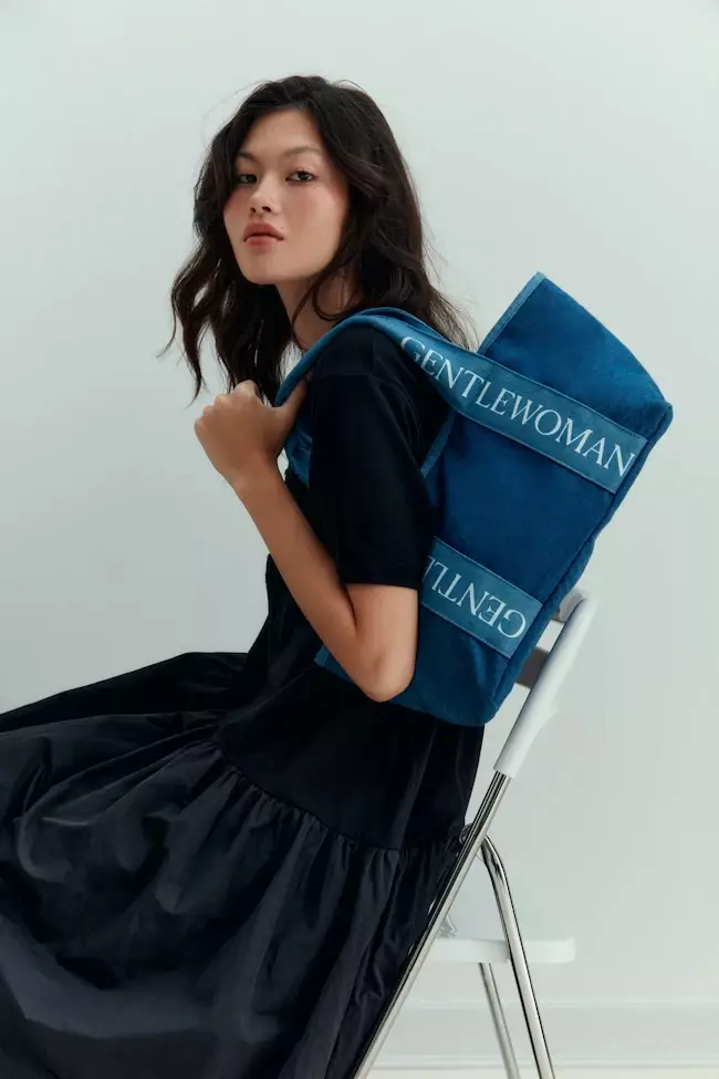 【Gentlewoman】GW SUMMER STUFF トートバッグ ブラック Jual GENTLEWOMAN GW Summer Stuff Tote Bag - Blue Original