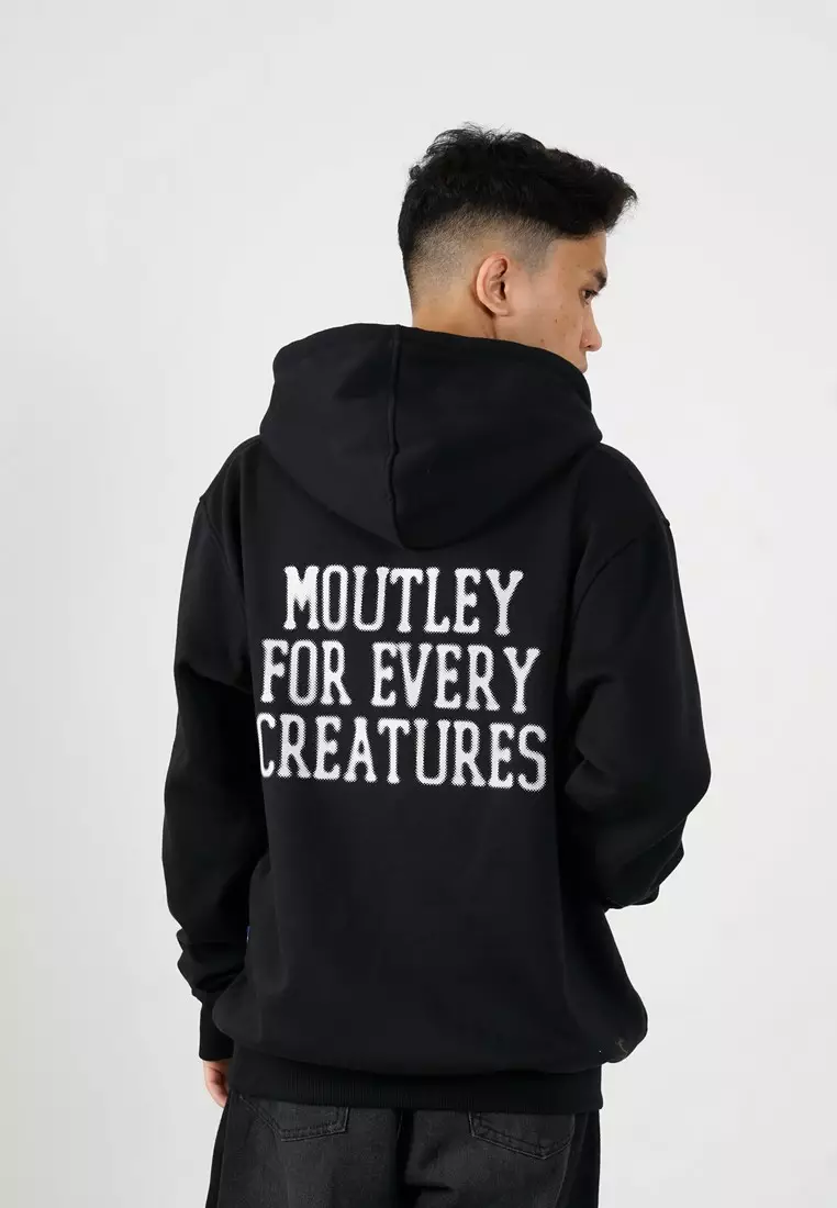 Moutley Men's Jacket Basic Hoodie Sweatshirt Regular Fit Fleece Creatures 081224